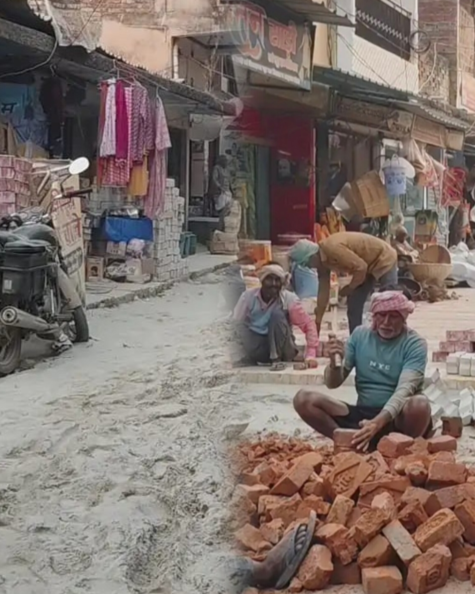 चिरैयाकोट नगर क्षेत्र के विकास कार्य में दोयम दर्जे की सामाग्री का उपयोग, शिकायत के बाद भी जिम्मेदार मौन, जांच की मांग